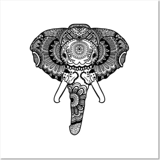 Elephant Mandala T-shirt Design Posters and Art